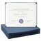 48 Pack Single Sided Award Certificate Holders - Bulk Certificate Holders for Graduation, Diploma, Employee Appreciation, Certification (fits 8.5x11, Navy Blue)